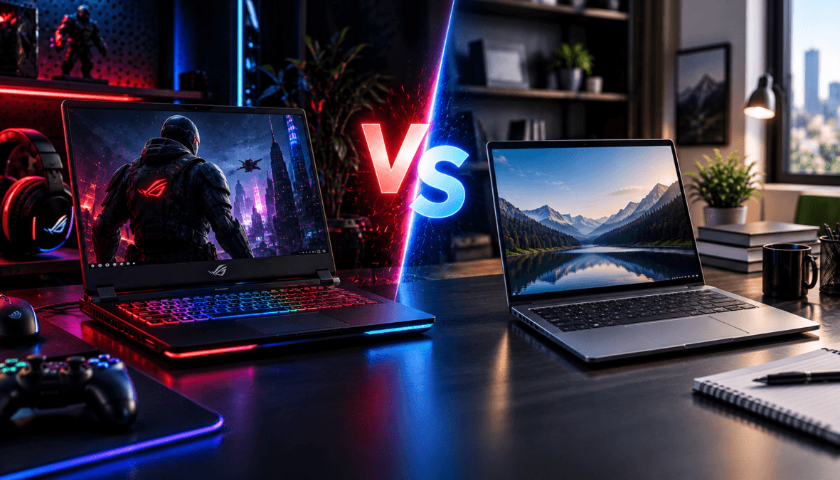 Notebook Gamer x Notebook Comum