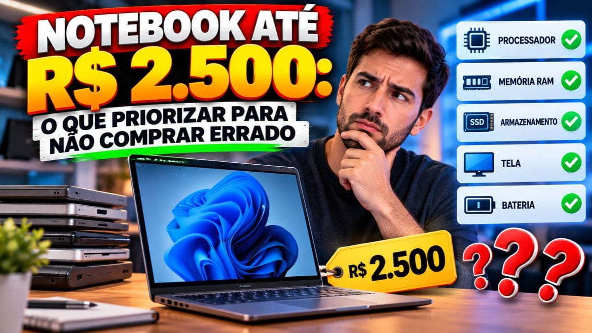 Notebook até R$ 2.500