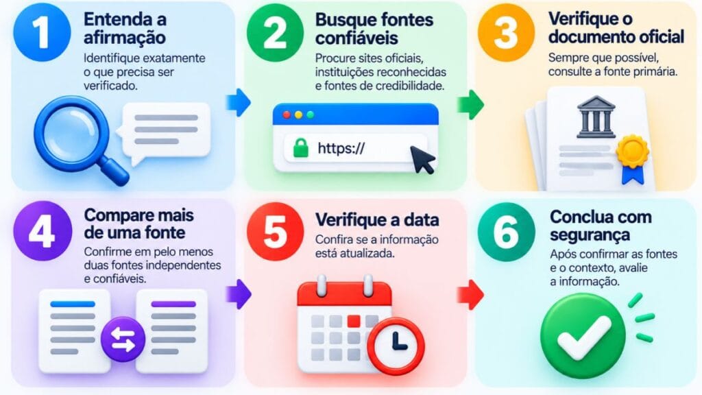 checklist seis passos verificar resposta do ChatGPT